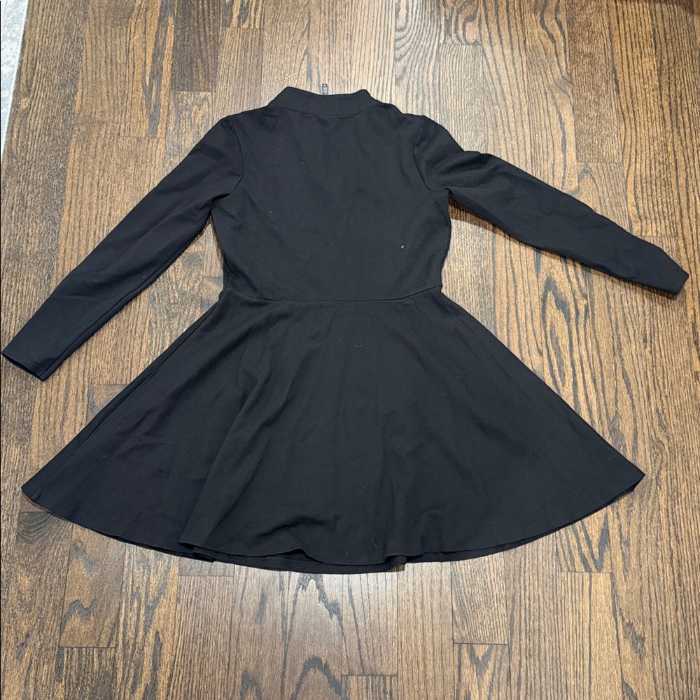 Karen Millen Black Long Sleeve Skater Dress - Picture 4 of 5